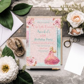 Pastel Meisjes Verjaardagsfeestje Onze Kleine Prin Kaart