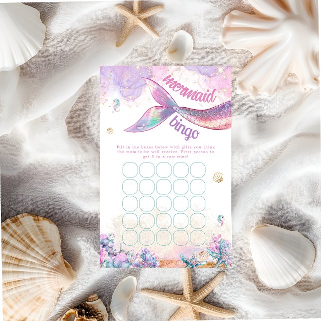 Pastel Mermaid Bingo Undersea Girl (Creator heeft geüpload)