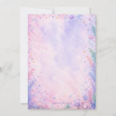 Pastel Mermaid Celebration Invitation Editable Kaart (Achterkant)