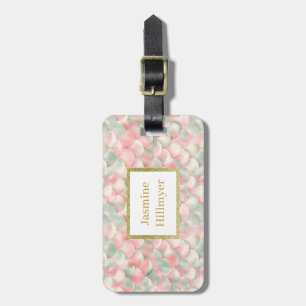 Pastel Mermaid gold GLITTER CUSTOM BAGAGELABEL