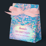 pastel mermaid kids Birthday Favor Box Bedankdoosjes<br><div class="desc">Kleine zeemeerminnen 'Birthday-gunstiger'-doos. Let op dat de irdescentie alleen wordt gesimuleerd</div>