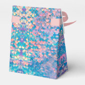 pastel mermaid kids Birthday Favor Box Bedankdoosjes (Achterkant)