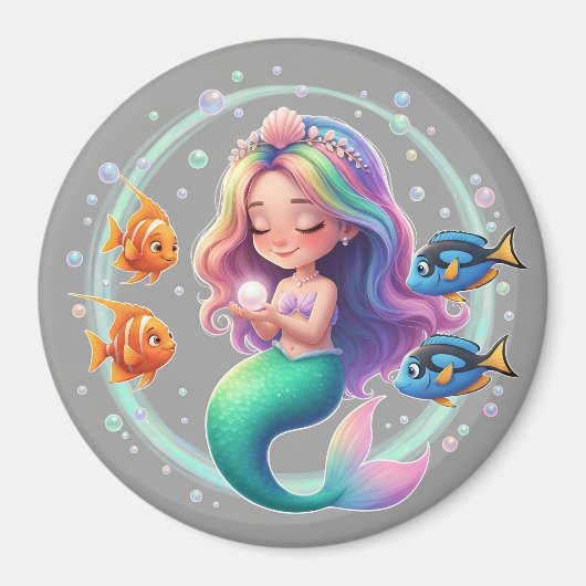 Pastel Mermaid Magic Magnet (Voorkant)