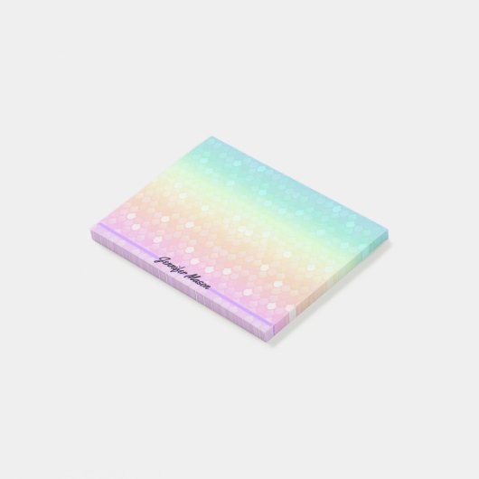  pastel Mermaid Personal voegt naam toe Post-it® Notes (Schuin)