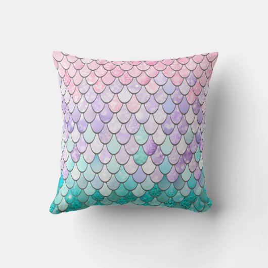 Pastel Mermaid Pillow Kussen (Achterkant)