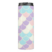 Pastel Mermaid Scales Seamless Pattern Thermosbeker (Achterkant)