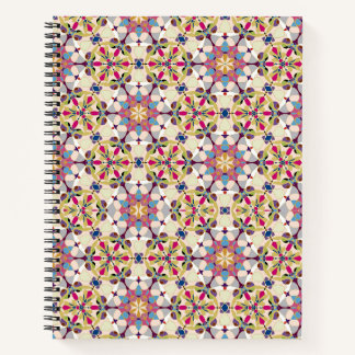 pastel met abstracte geometrie notitieboek