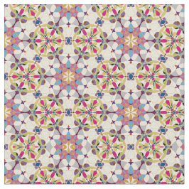 pastel met abstracte geometrie stof