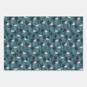 Pastel met Blauwgroen ontsteking Inpakpapier Vel (Voorkant)