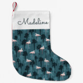 Pastel met Blauwgroen ontsteking | Jouw namen toev Kleine Kerstsok (Voorkant)