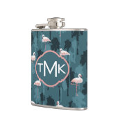 Pastel met Blauwgroen ontsteking | Monogram Heupfles (Links)