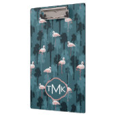 Pastel met Blauwgroen ontsteking | Monogram Klembord (Links)