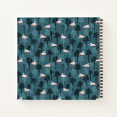 Pastel met Blauwgroen ontsteking Notitieboek (Achterkant)