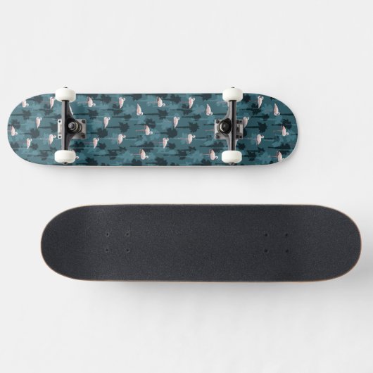 Pastel met Blauwgroen ontsteking Persoonlijk Skateboard (Horizontaal)