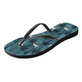 Pastel met Blauwgroen ontsteking Teenslippers (Schuin)