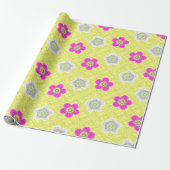 pastel met bloemen cadeaupapier (Uitgerold)