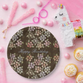 Pastel met bruin papieren bordje (Feest)