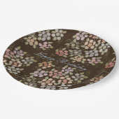 Pastel met bruin papieren bordje (Gekanteld)