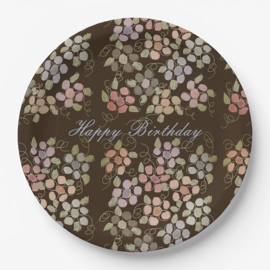 Pastel met bruin papieren bordje (Voorkant)