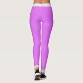 Pastel met één kleur en witte streep leggings (Achterkant)