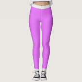 Pastel met één kleur en witte streep leggings (Voorkant)