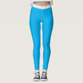Pastel met één kleur en witte streep leggings (Voorkant)