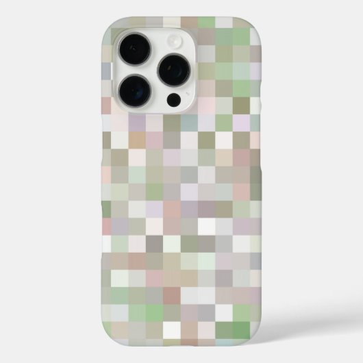 Pastel met gekleurd vierkant patroon Case-Mate iPhone case (Achterkant)