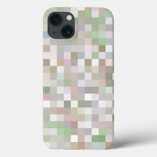 Pastel met gekleurd vierkant patroon Case-Mate iPhone case