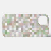 Pastel met gekleurd vierkant patroon Case-Mate iPhone case (Achterkant (horizontaal))
