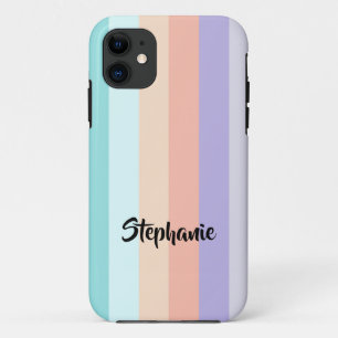 Pastel met gekleurde strepes met matige rendy Case-Mate iPhone case