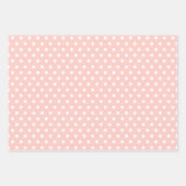 Pastel met gekleurde witte poka dot inpakpapier vel (Voorkant)
