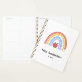 Pastel met kleur regenboogleraar planner (Display)