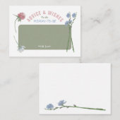 Pastel met kleurcode voor wilde flesontraadkaarten informatiekaartje (Voorkant / Achterkant)