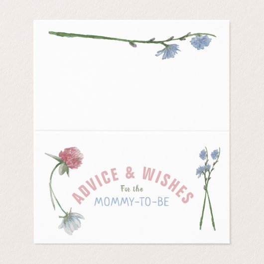 Pastel met kleurcode voor wilde flesontraadkaarten visitekaartje (Buitenkant ongevouwen)