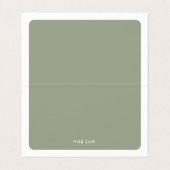 Pastel met kleurcode voor wilde flesontraadkaarten visitekaartje (Binnenkant ongevouwen)