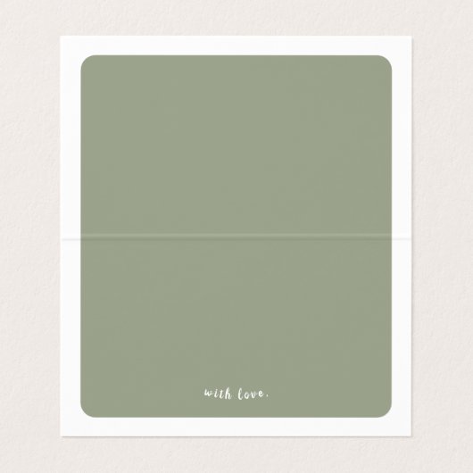 Pastel met kleurcode voor wilde flesontraadkaarten visitekaartje (Binnenkant ongevouwen)