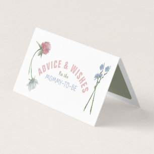 Pastel met kleurcode voor wilde flesontraadkaarten visitekaartje