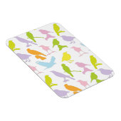 Pastel met kleurrijke variëteit vogelpatroon magneet (Rechterzijde)