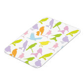 Pastel met kleurrijke variëteit vogelpatroon magneet (Linkerzijde)