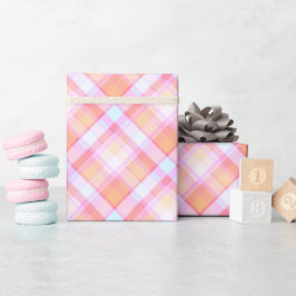 Pastel met roze en pekel Patroon Cadeaupapier