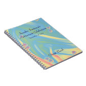 Pastel met roze harten Pensioenfeest Gastboek Notitieboek (Rechterzijde)