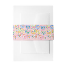 Pastel Mexico Papel Picado Banner Bestemming  Uitnodigingen Wikkel
