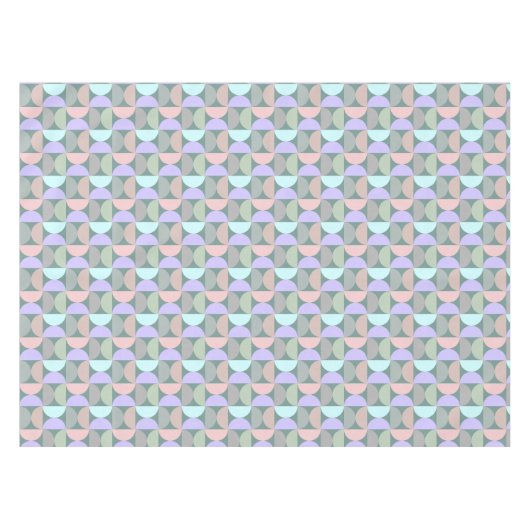 Pastel Mid Century Modern Tafelkleed (Voorkant (Horizontaal))