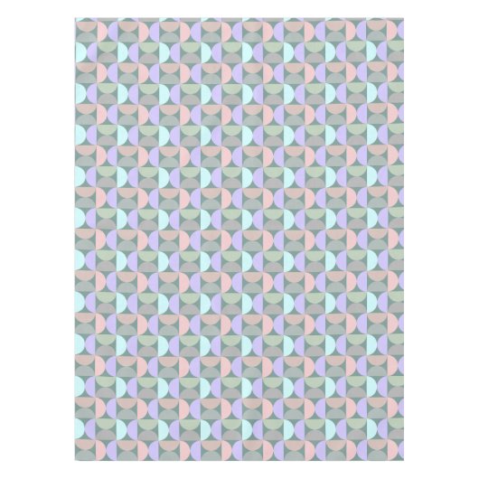 Pastel Mid Century Modern Tafelkleed (Voorkant)