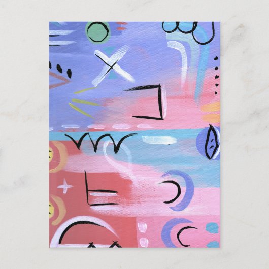 Pastel Mind Set Briefkaart (Voorkant)