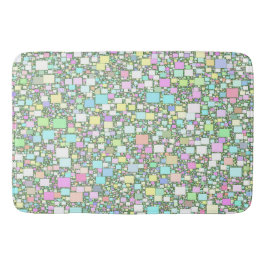 Pastel Mini Boxes Abstract Kunstwerk Badmat