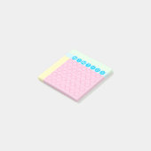 Pastel Mini Calendar Circles Habit Tracker Post-it® Notes (Schuin)