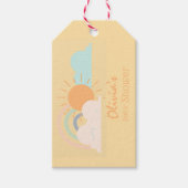 Pastel Minimal Baby shower Cadeaulabel (Voorkant)