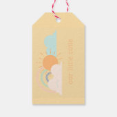 Pastel Minimal Baby shower Cadeaulabel (Achterkant)