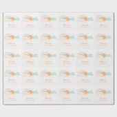 Pastel Minimal Baby shower Cadeaupapier (Vlak)